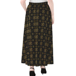 Chi Rho Orthodox Pattern Print Chiffon Maxi Skirt