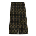 Chi Rho Orthodox Pattern Print Cotton Front Slit Maxi Skirt