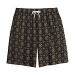 Chi Rho Orthodox Pattern Print Cotton Shorts