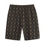 Chi Rho Orthodox Pattern Print Cotton Shorts