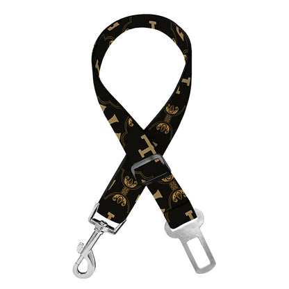 Chi Rho Orthodox Pattern Print Dog Seat Belt