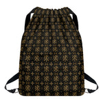 Chi Rho Orthodox Pattern Print Drawstring Backpack