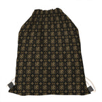 Chi Rho Orthodox Pattern Print Drawstring Bag