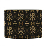 Chi Rho Orthodox Pattern Print Drum Lamp Shade