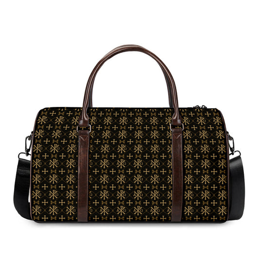 Chi Rho Orthodox Pattern Print Duffle Bag