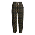 Chi Rho Orthodox Pattern Print Fleece Lined Knit Pants