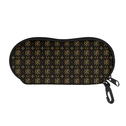 Chi Rho Orthodox Pattern Print Glasses Case