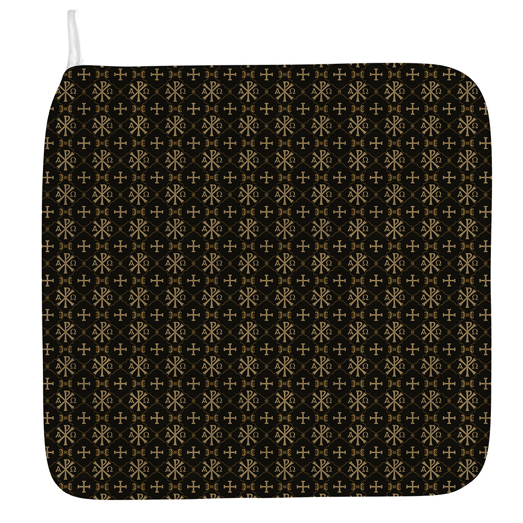 Chi Rho Orthodox Pattern Print Hand Towel