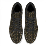 Chi Rho Orthodox Pattern Print High Top Leather Sneakers