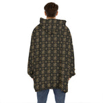 Chi Rho Orthodox Pattern Print Hoodie Blanket