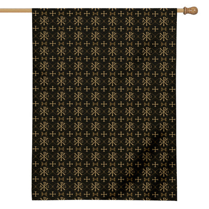 Chi Rho Orthodox Pattern Print House Flag
