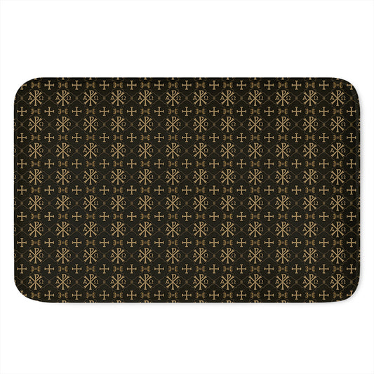 Chi Rho Orthodox Pattern Print Indoor Door Mat