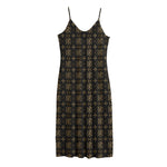 Chi Rho Orthodox Pattern Print Jersey Midi Cami Dress