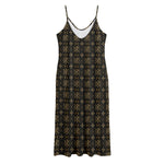 Chi Rho Orthodox Pattern Print Jersey Midi Cami Dress