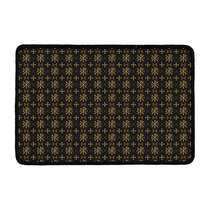Chi Rho Orthodox Pattern Print Kitchen Mat