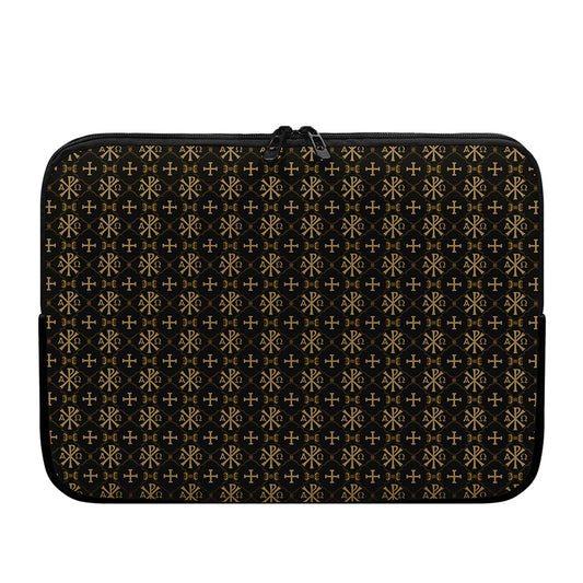Chi Rho Orthodox Pattern Print Laptop Sleeve