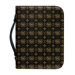 Chi Rho Orthodox Pattern Print Leather Bible Cover