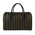 Chi Rho Orthodox Pattern Print Leather Duffel Bag