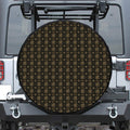 Chi Rho Orthodox Pattern Print Leather Spare Tire Cover