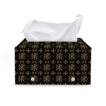 Chi Rho Orthodox Pattern Print Leather Tissue Box Cover
