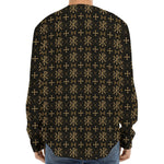 Chi Rho Orthodox Pattern Print Long Sleeve Baseball Jersey