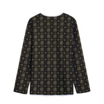 Chi Rho Orthodox Pattern Print Long Sleeve Short Coat
