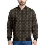 Chi Rho Orthodox Pattern Print Men's Bomber Jacket