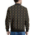Chi Rho Orthodox Pattern Print Men's Bomber Jacket
