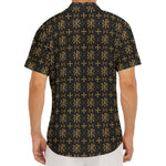 Chi Rho Orthodox Pattern Print Men's Deep V-Neck Shirt