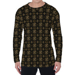 Chi Rho Orthodox Pattern Print Men's Long Sleeve T-Shirt