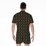 Chi Rho Orthodox Pattern Print Men's Rompers
