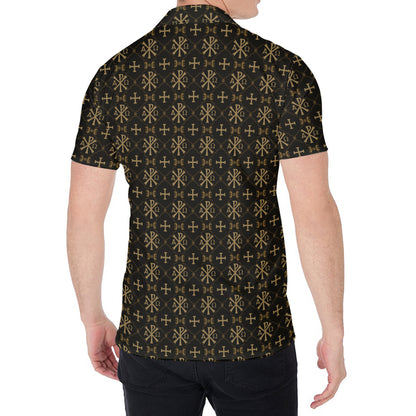 Chi Rho Orthodox Pattern Print Men's Shirt