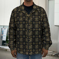 Chi Rho Orthodox Pattern Print Men's Shirt Jacket