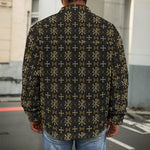 Chi Rho Orthodox Pattern Print Men's Shirt Jacket