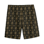 Chi Rho Orthodox Pattern Print Men's Sports Shorts
