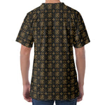 Chi Rho Orthodox Pattern Print Men's Velvet T-Shirt