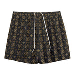 Chi Rho Orthodox Pattern Print Mesh Shorts