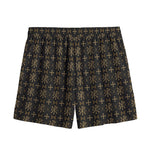 Chi Rho Orthodox Pattern Print Mesh Shorts