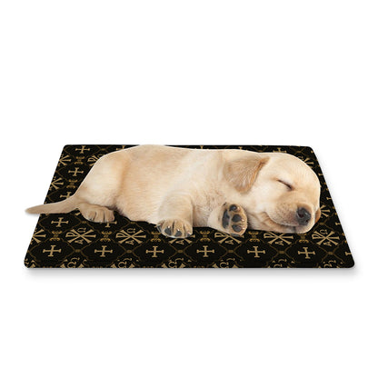 Chi Rho Orthodox Pattern Print Pet Cooling Mat Cover