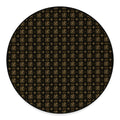 Chi Rho Orthodox Pattern Print Round Floor Mat