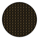 Chi Rho Orthodox Pattern Print Round Floor Mat