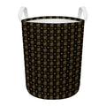 Chi Rho Orthodox Pattern Print Round Laundry Basket
