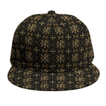 Chi Rho Orthodox Pattern Print Snapback Cap