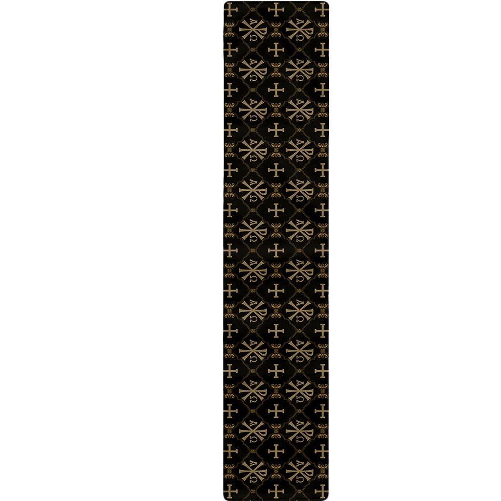 Chi Rho Orthodox Pattern Print Table Runner