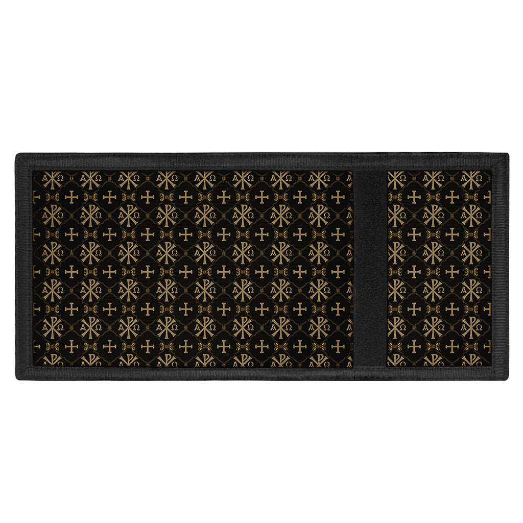 Chi Rho Orthodox Pattern Print Trifold Wallet