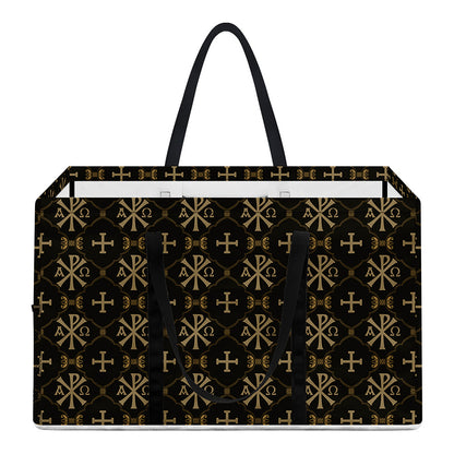 Chi Rho Orthodox Pattern Print Utility Tote Bag