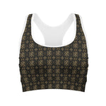 Chi Rho Orthodox Pattern Print Women's Sports Bra