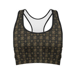 Chi Rho Orthodox Pattern Print Women's Sports Bra