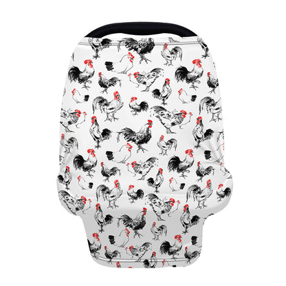Chicken Ink Painting Pattern Print Baby Seat Cover