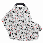 Chicken Ink Painting Pattern Print Baby Seat Cover